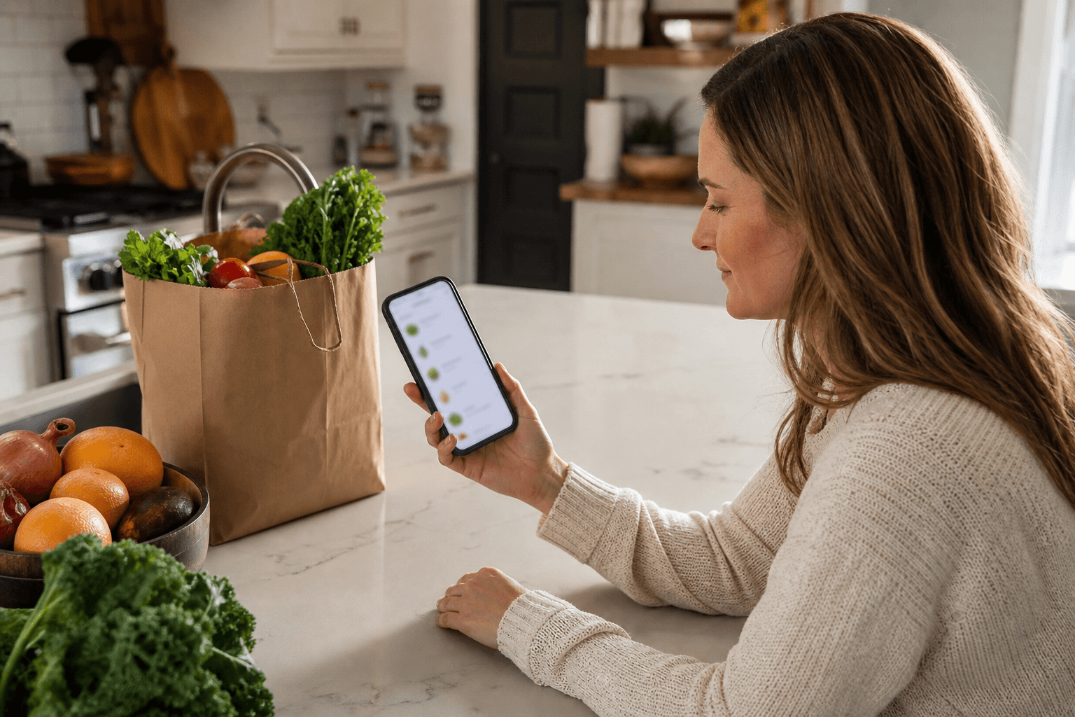 Customer placing an ArmYum order on their phone